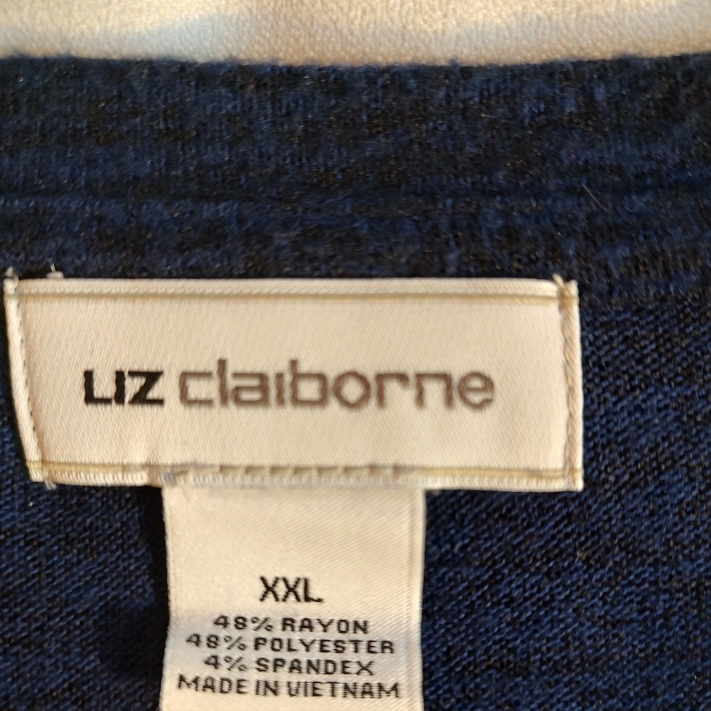 Liz Clairborne Navy Sweater - Picture 4 of 7